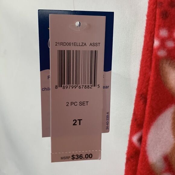 Rudolph Red-Nosed Reindeer toddler Holiday Sleep Pajamas - Picture 10 of 12